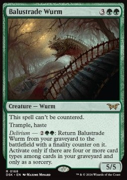 Balustrade Wurm - Duskmourn: House of Horror (Rare) [DSK-168]