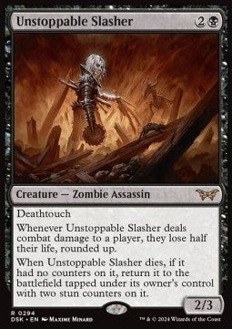 Unstoppable Slasher (V.1) - Duskmourn: House of Horror: Extras (Rare) [XDSK-294]