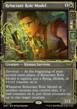Reluctant Role Model (V.2) - Duskmourn: House of Horror: Extras (Rare) [XDSK-303]