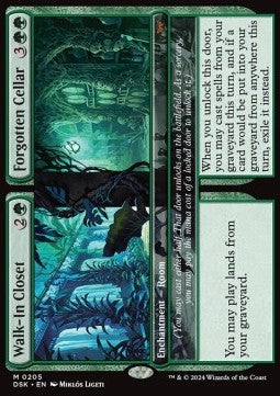 Walk-In Closet // Forgotten Cellar - Duskmourn: House of Horror (Mythic) [DSK-205]