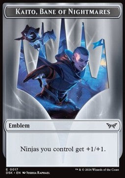 Kaito, Bane of Nightmares Emblem - Duskmourn: House of Horror: Tokens (Token) [TDSK-T17]