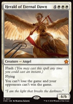 Herald of Eternal Dawn - Magic: The Gathering Foundations (Mythic) [FDN-17]