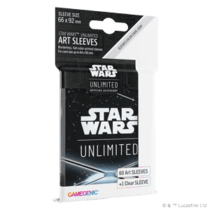 60 Gamegenic Card Back Sleeves (Black) - Star Wars Unlimited Products