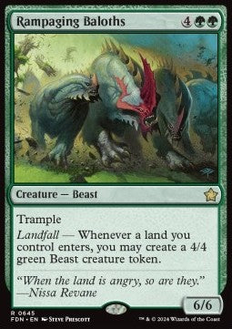 Rampaging Baloths - Magic: The Gathering Foundations: Starter Collection (Rare) [SFDN-645]