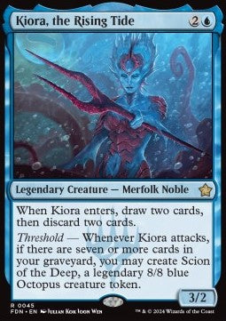 Kiora, the Rising Tide - Magic: The Gathering Foundations (Rare) [FDN-45]