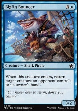 Bigfin Bouncer - Magic: The Gathering Foundations (Common) [FDN-31]
