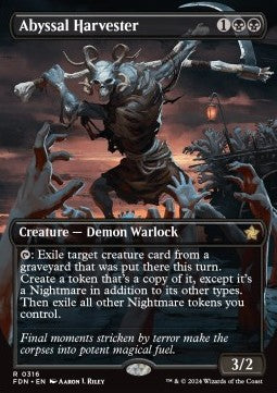 Abyssal Harvester (V.1) - Magic: The Gathering Foundations: Extras (Rare) [XFDN-316]
