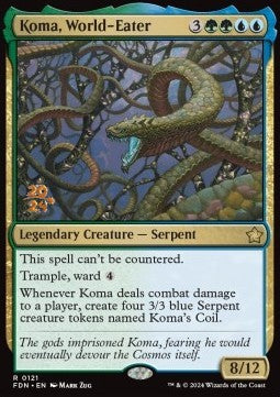 Koma, World-Eater - Magic: The Gathering Foundations: Promos (Rare) [PFDN-121]