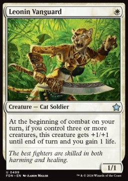Leonin Vanguard - Magic: The Gathering Foundations: Beginner Box (Uncommon) [BFDN-499]