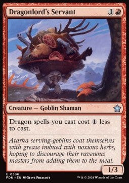 Dragonlord's Servant - Magic: The Gathering Foundations: Beginner Box (Uncommon) [BFDN-536]