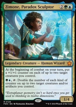 Zimone, Paradox Sculptor (V.2) - Magic: The Gathering Foundations: Promos (Mythic) [PFDN-126]
