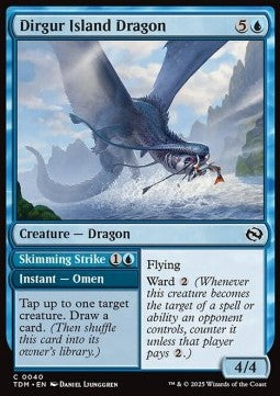 Dirgur Island Dragon // Skimming Strike - Tarkir: Dragonstorm (Common) [TDM-40]