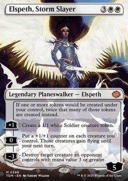 Elspeth, Storm Slayer (V.1) - Tarkir: Dragonstorm: Extras (Mythic) [XTDM-398]