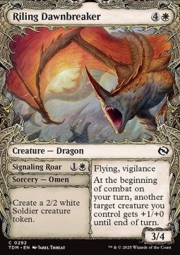 Riling Dawnbreaker // Signaling Roar - Tarkir: Dragonstorm: Extras (Common) [XTDM-292]
