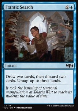 Frantic Search - Commander: Tarkir: Dragonstorm (Common) [TDC-153]