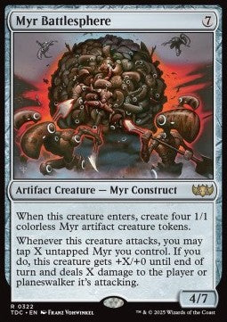 Myr Battlesphere - Commander: Tarkir: Dragonstorm (Rare) [TDC-322]