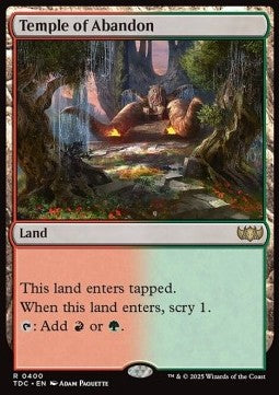 Temple of Abandon - Commander: Tarkir: Dragonstorm (Rare) [TDC-400]
