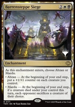 Barrensteppe Siege (V.2) - Tarkir: Dragonstorm: Promos (Rare) [PTDM-171]