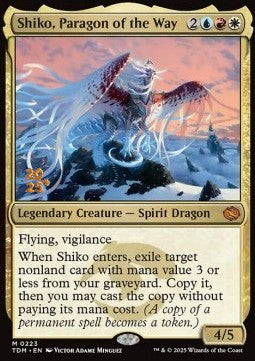 Shiko, Paragon of the Way (V.1) - Tarkir: Dragonstorm: Promos (Mythic) [PTDM-223]