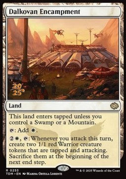 Dalkovan Encampment (V.1) - Tarkir: Dragonstorm: Promos (Rare) [PTDM-253]