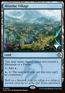 Mistrise Village (V.2) - Tarkir: Dragonstorm: Promos (Rare) [PTDM-261]
