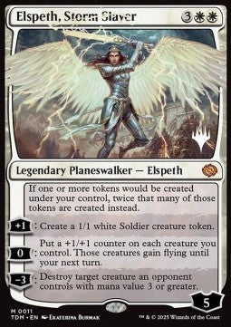 Elspeth, Storm Slayer (V.2) - Tarkir: Dragonstorm: Promos (Mythic) [PTDM-11]