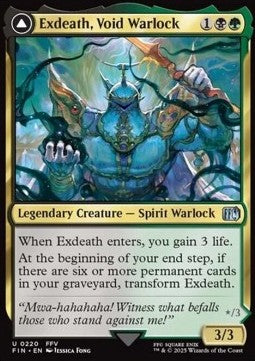 Exdeath, Void Warlock // Neo Exdeath, Dimension's End - FINAL FANTASY (Uncommon) [FIN-220]