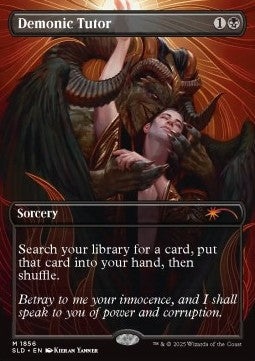 Demonic Tutor (V.1) - Secret Lair Drop Series: Secret Scare Superdrop (Mythic) [SLDSSS-1856]
