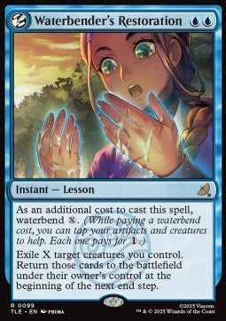 Waterbender's Restoration (V.1) - Avatar: The Last Airbender: Eternal (Rare) [TLE-99]