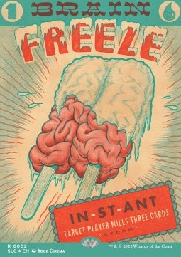 Brain Freeze (V.1) - Secret Lair Drop Series: Secret Lair Countdown Kit: An Encyclopedia of Magic (Rare) [SLCCK-2]