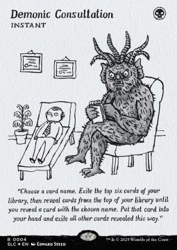 Demonic Consultation (V.1) - Secret Lair Drop Series: Secret Lair Countdown Kit: An Encyclopedia of Magic (Rare) [SLCCK-4]
