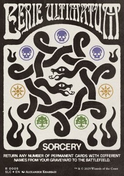 Eerie Ultimatum (V.1) - Secret Lair Drop Series: Secret Lair Countdown Kit: An Encyclopedia of Magic (Rare) [SLCCK-5]