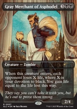 Gray Merchant of Asphodel (V.1) - Secret Lair Drop Series: Secret Lair Countdown Kit: An Encyclopedia of Magic (Rare) [SLCCK-7]