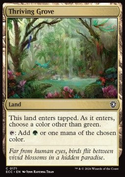 Thriving Grove - Commander: Lorwyn Eclipsed (Common) [ECC-171]