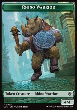 Rhino Warrior Token (G 4/4) // Elemental Token (RG 5/5) - Lorwyn Eclipsed: Tokens (Token) [TECL-CT 6/9]