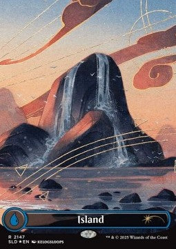 Island (V.4) - Secret Lair Deck: Dandân (Rare) [SLDDAN-2147]