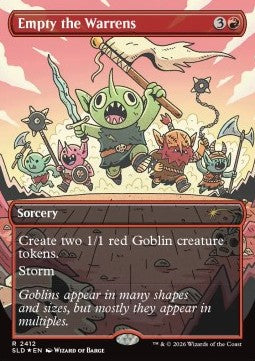Empty the Warrens - Secret Lair Commander Deck: Goblin Storm (Rare) [SLDGSC-2412]