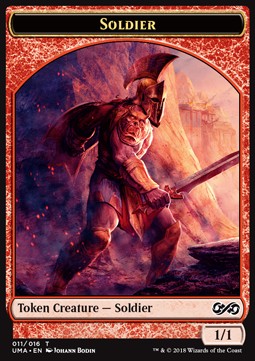 Soldier Token (R 1/1) // Kobolds of Kher Keep Token (R 0/1) - Secret Lair Commander Deck: Goblin Storm (Token) [SLDGSC-T 11/12]